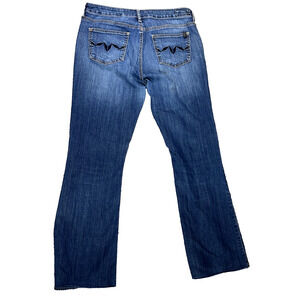 Buffalo David Bitton Jeans Womens 32 Short Mega Stretch Bootcut Embroidered